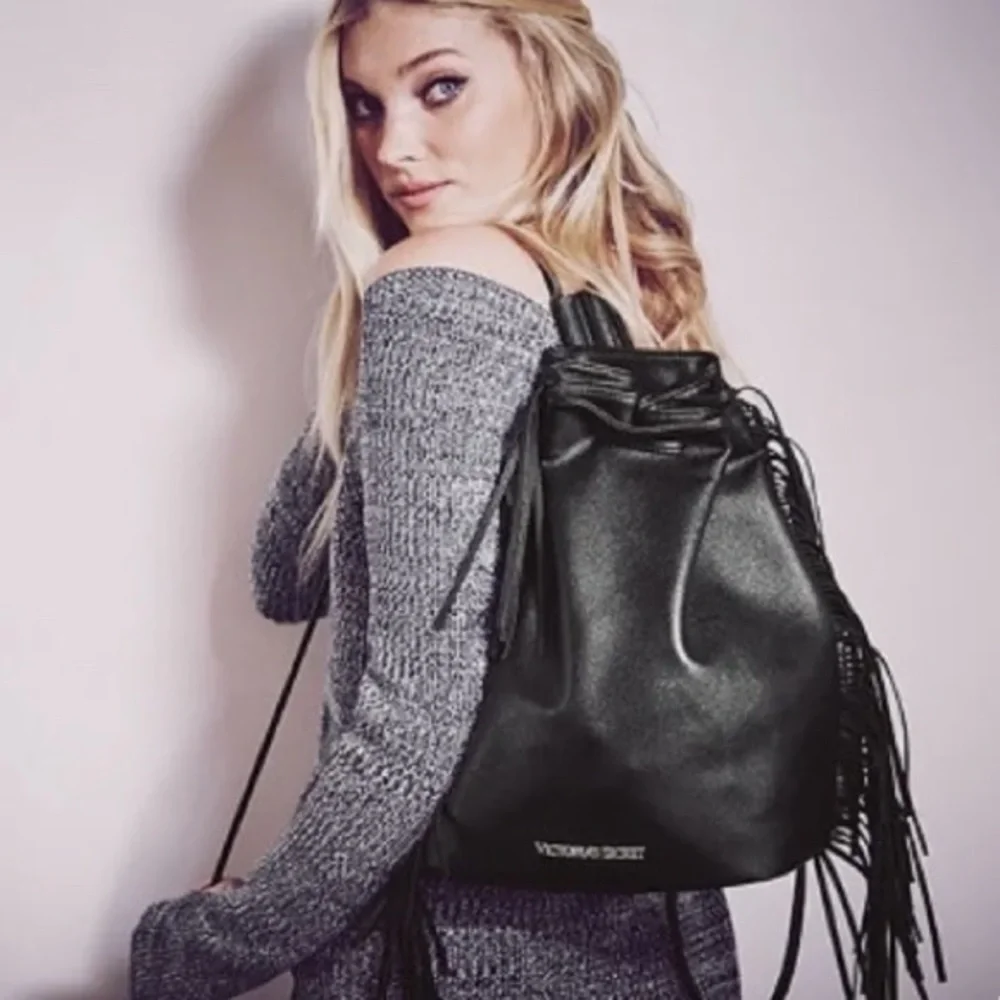 Victoria’s Secret back pack Leather fringe NWT